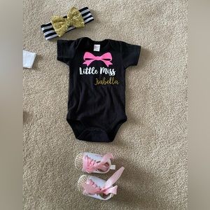 Isabella newborn girl outfit